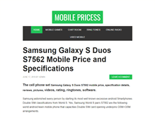Tablet Screenshot of mobilepricess.com